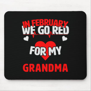 Krankheitsbewusstsein Geschenk machen wir rot für Mousepad