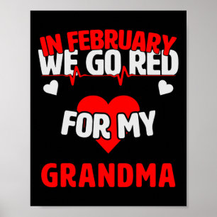 Krankheitsbewusstsein Geschenk machen wir rot für  Poster