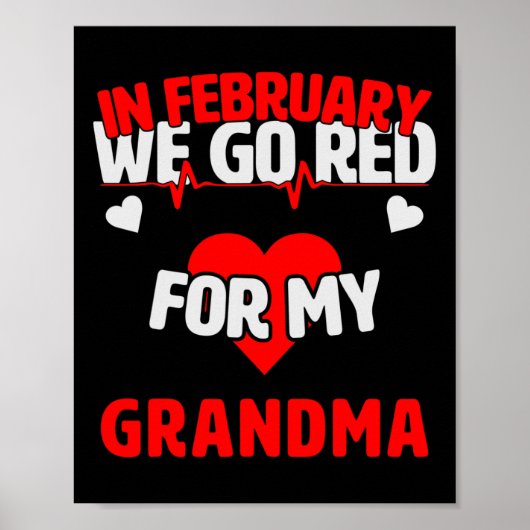 Krankheitsbewusstsein Geschenk machen wir rot für Poster (Vorne)