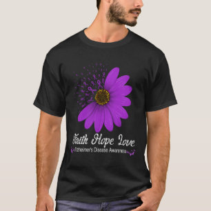 Krankheitsbewusstsein Glaube Hoffnung Liebe Lila B T-Shirt