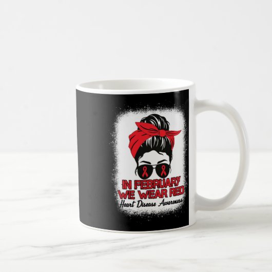 Krankheitsbewusstsein im Februar tragen wir Red Me Kaffeetasse (Rechts)