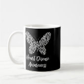 Krankheitsbewusstsein Schmetterling Geschenk Febru Kaffeetasse (Links)