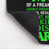 Krankheitsbewusstsein Überlebender Grüne Mama Mousepad (Ecke)