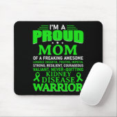 Krankheitsbewusstsein Überlebender Grüne Mama Mousepad (Mit Mouse)