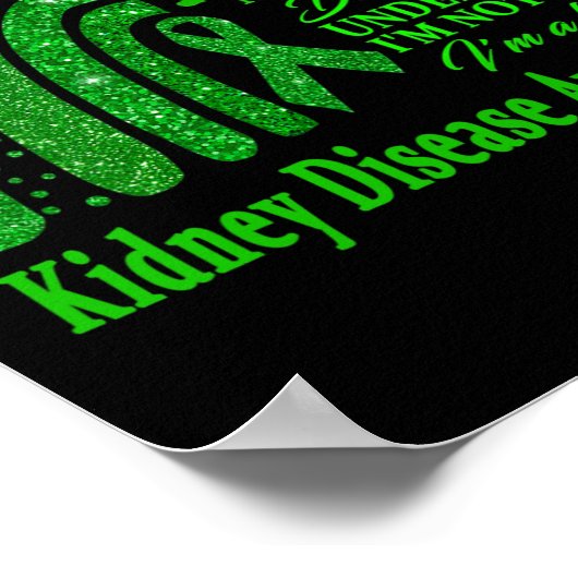 Krankheitskrieger I m Fine 2 Poster (Ecke)