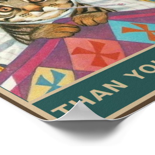 Krankheitsquote Vintag Poster (Ecke)