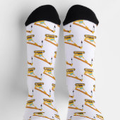 Krankonstruktionstruck Socken (Oben)
