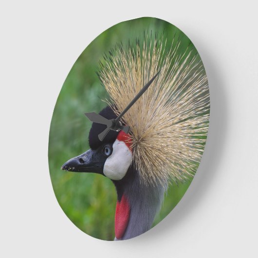 Krankranich Große Wanduhr (Winkel)