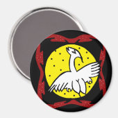 Kranmagnet und Mondmagnet Magnet (Vorderseite/Rückseite)