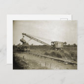 Kranmotor mit Kranantrieb und Schaufelantrieb 3 Postkarte (Vorne/Hinten)