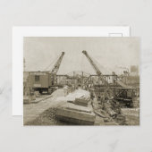 Kranmotor mit Kranantrieb und Schaufelantrieb im N Postkarte (Vorne/Hinten)