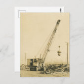 Kranmotor mit Kranantrieb und Schaufelantrieb im N Postkarte (Vorne/Hinten)