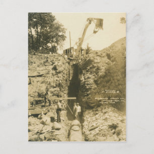 Kranmotor mit Kranantrieb und Schaufelantrieb im N Postkarte