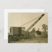 Kranmotor mit Kranantrieb und Schaufelantrieb im N Postkarte (Vorne/Hinten)
