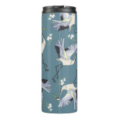 Kranmuster, Illustration Flying Bird. Thermosbecher (Rückseite)