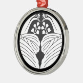 Kranpaulownien Silbernes Ornament (Links)