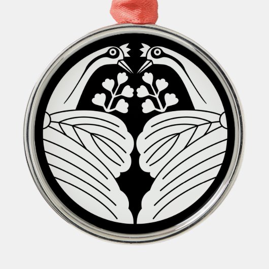 Kranpaulownien Silbernes Ornament (Vorne)