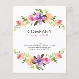 Kränrahmen für Aquarellbilder in Blume Flyer