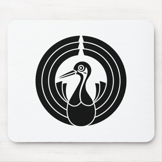 Kranus-Noshi-Kreis Mousepad (Vorne)
