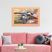 Kranvogel Leinwanddruck (Insitu (Wohnzimmer))