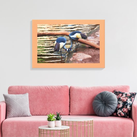 Kranvogel Leinwanddruck (Insitu (Wohnzimmer))