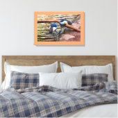 Kranvogel Leinwanddruck (Insitu (Schlafzimmer))