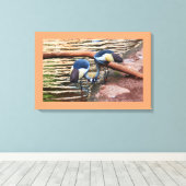 Kranvogel Leinwanddruck (Insitu (Holzboden))