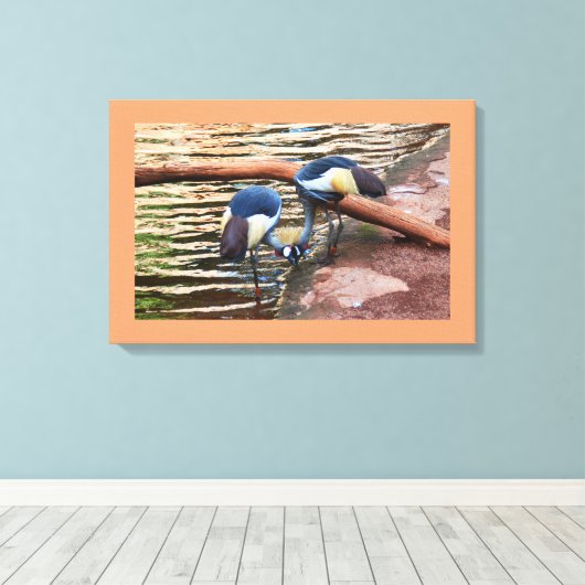 Kranvogel Leinwanddruck (Insitu (Holzboden))