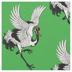 Kranvogel Stoff