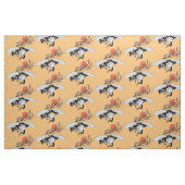 Kranvogel und blühende Sakura Stoff (Fat Quarter (45,7 x 55,9 cm))