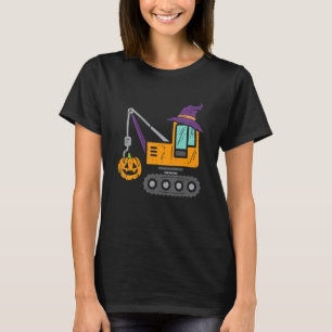 Kranwagen Kürbis Kleinkind Baby Jungen Halloween K T-Shirt