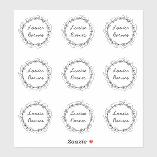 kranz aufkleber (Blatt)