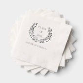 Kranz der Blätter Abschluss Foil Stamps Napkins Servietten Mit Folie (Insitu (Gestapelt))