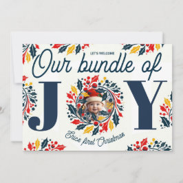 Kranz der ersten Weihnachtsjubiläumsfeier Feiertagskarte