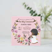 Kranz der heiligen Kommunion * wählen Sie die Hint Einladung (Stehend Vorderseite)