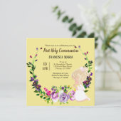 Kranz der heiligen Kommunion * wählen Sie die Hint Einladung (Stehend Vorderseite)