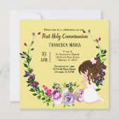 Kranz der heiligen Kommunion * wählen Sie die Hint Einladung (Vorderseite)