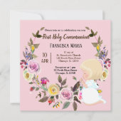 Kranz der heiligen Kommunion * wählen Sie die Hint Einladung (Vorderseite)