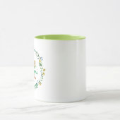 Kranz der Liebe Aquarellfarbe Blume Tasse (Zentrum)