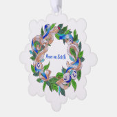 Kranz der Papierzauberkarte Ornament Karte (Linke Ecke)