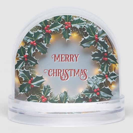 Kranz der Wertschätzung des Holly-Kunden Schneekugeln (Vorderseite)