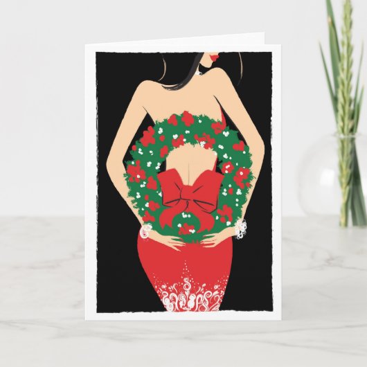 Kranz Feiertagskarte (Vorderseite)