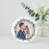 Kranz Feiertagskarte (Stehend Vorderseite)