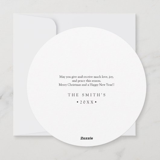 Kranz Feiertagskarte (Rückseite)