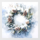 Kranz Fensteraufkleber (Blatt)