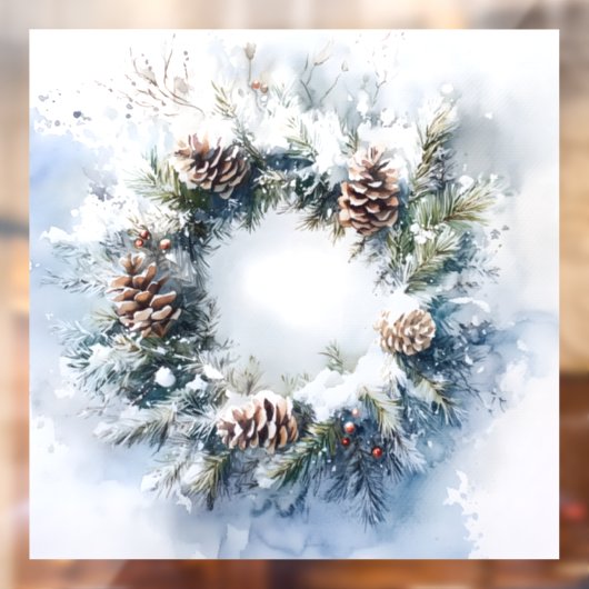 Kranz Fensteraufkleber (Blatt 2)