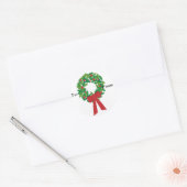 Kranz, Geschenketiketten Runder Aufkleber (Umschlag)