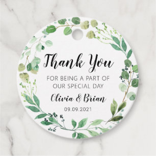 Kranz Hochzeit Danke Favor Tag Geschenkanhänger