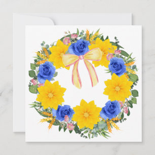 Kranz Hochzeitsblumen Floral Vektor Danke Einladung