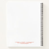 Kranz im Boho-Stil mit bunten Blume Notizblock (Rückseite)